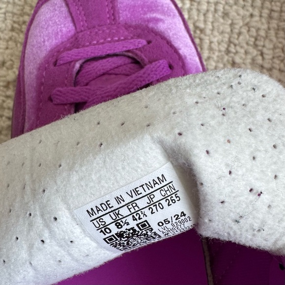 Adidas | Gazelle Indoor Purple Burst Equipment Orange Sneakers US 10 - Picture 8 of 9